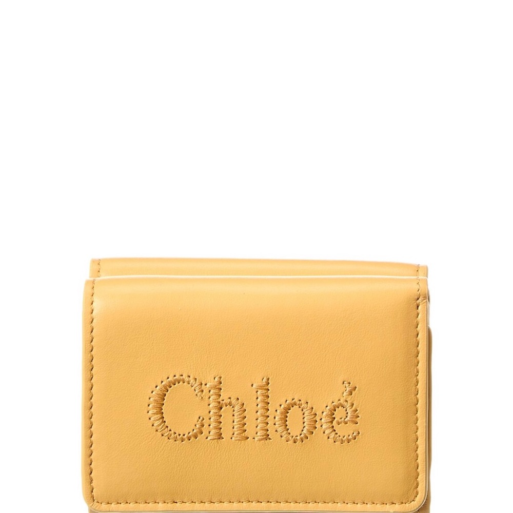 Chloe Yellow Leather Wallet
